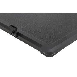 Крышка кузова РИФ для Foton Tunland V7VG9, трёхсекционная, 1680x1710/1650 мм, алюминиевая, черная