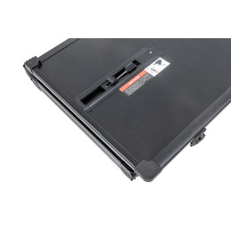 Крышка кузова РИФ для Foton Tunland V7VG9, трёхсекционная, 1680x1710/1650 мм, алюминиевая, черная