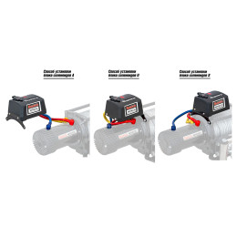 Лебёдка автомобильная электрическая 12V Runva 9500 lbs 4350 кг влагозащищенная, комбинированный роспуск, синтетический трос 