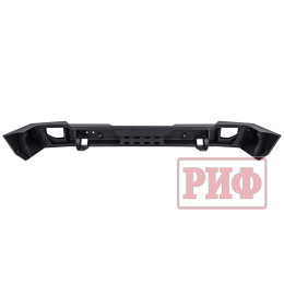 Бампер РИФ силовой задний Jeep Wrangler JL 2018+ с квадратом под фаркоп под штатные фонари, стандарт