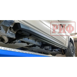 Пороги РИФ силовые алюминиевые для RAM (Dodge) 1500 Rebel 2019+