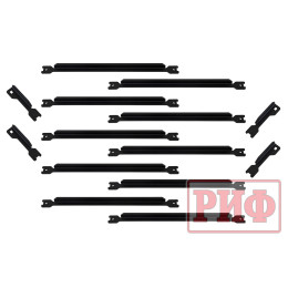 Пороги РИФ силовые алюминиевые для RAM (Dodge) 1500 Rebel 2019+