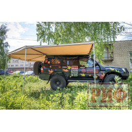 Маркиза автомобильная РИФ комбинированная (прямоугольная с веерной частью) 2,0х2,5 м (правая)