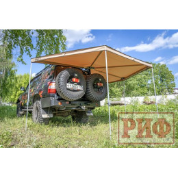 Маркиза автомобильная РИФ комбинированная (прямоугольная с веерной частью) 2,0х2,5 м (правая)