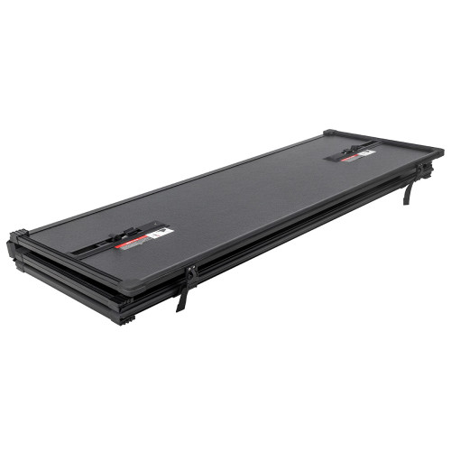 Крышка кузова РИФ для Toyota Tundra 2022+, трёхсекционная, алюминиевая, черная (6,5 ft)