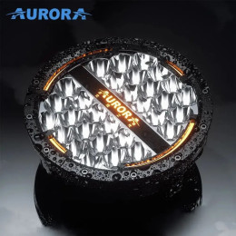 Светодиодные фары комбинированного света AURORA 178 мм 120W с ДХО (комплект 2 шт)