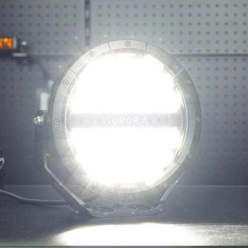 Светодиодные фары комбинированного света AURORA 178 мм 120W с ДХО (комплект 2 шт)