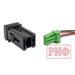 Кнопка ВКЛ/ВЫКЛ, голубой, FRONT DIFF LOCK TOYOTA 22x22 