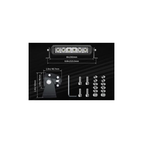 Светодиодная фара комбинированного света AURORA 152 мм 30W LED