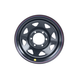 Диск усиленный стальной черный 6x139,7 8xR16 d110 ET+10 (треугольник мелкий)