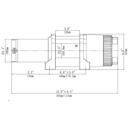 Лебёдка электрическая 12V Runva 4500A lbs