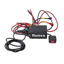 Лебёдка электрическая 12V Runva 4500A lbs (синтетический трос)