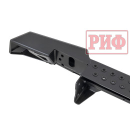 Бампер РИФ силовой задний УАЗ Хантер с фонарями, возможностью установки фаркопа, лифт 65 мм