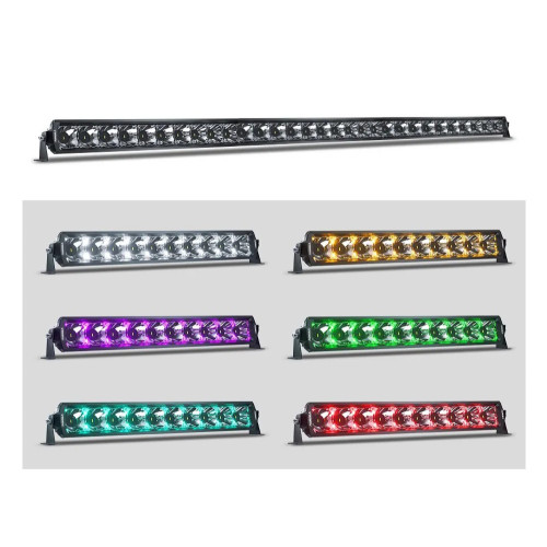 Светодиодная фара дальнего света AURORA 1270 мм 375W с RGB подсветкой