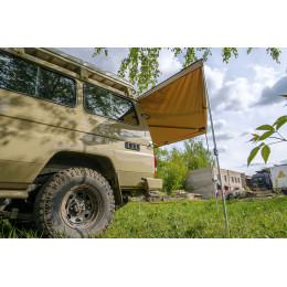 Маркиза автомобильная РИФ комбинированная (прямоугольная с веерной частью) 2,5х2,5 м (правая)