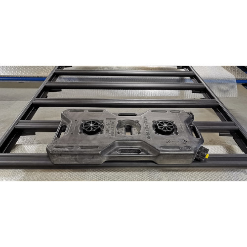 Кронштейны для крепления экспедиционной канистры к алюминиевому багажнику (платформе) РИФ