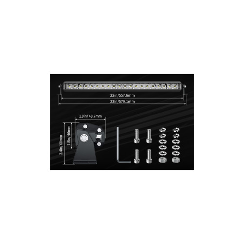 Светодиодная фара комбинированного света AURORA 508 мм 100W LED