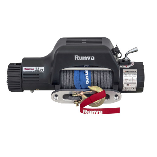 Лебёдка автомобильная электрическая 12V Runva 13500 lbs 6136 кг стальной трос