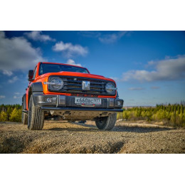 Бампер РИФ силовой передний/защита штатного бампера TANK 300 c защитой радиатора (устанавливается только с площадкой под лебёдку)