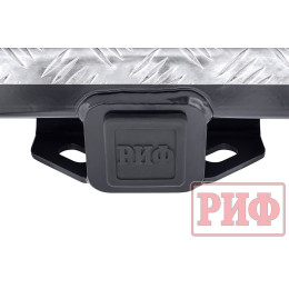 Бампер РИФ силовой задний Toyota Land Cruiser 78 2007+ с квадратом под фаркоп и фонарями