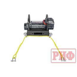 Лебёдка переносная РИФ 9000USR c площадкой и проводами (синтетический трос)