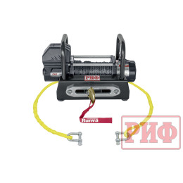 Лебёдка переносная РИФ 9000USR c площадкой и проводами (синтетический трос)