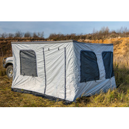 Стенки к автомобильной веерной маркизе (тамбур) РИФ 2.3х2 м, с полом (левые)