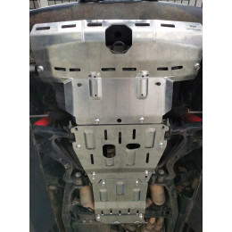 Защита Falcon радиатора, картера, РК, КПП для Land Rover Discovery 4 2009-2016, алюминий. 8 мм