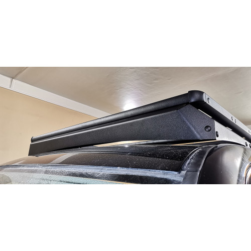 Багажник экспедиционный (платформа) алюминиевый РИФ 1150x2080 мм для Toyota Land Cruiser Prado 120 (с крепежом)