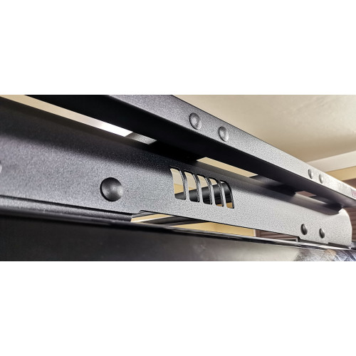 Багажник экспедиционный (платформа) алюминиевый РИФ 1150x2080 мм для Toyota Land Cruiser Prado 120 (с крепежом)