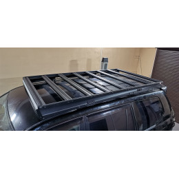 Багажник экспедиционный (платформа) алюминиевый РИФ 1150x2080 мм для Toyota Land Cruiser Prado 120 (с крепежом)