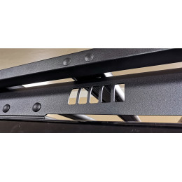 Багажник экспедиционный (платформа) алюминиевый РИФ 1150x2080 мм для Toyota Land Cruiser Prado 120 (с крепежом)