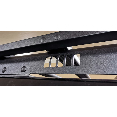 Багажник экспедиционный (платформа) алюминиевый РИФ 1150x2080 мм для Toyota Land Cruiser Prado 120 (с крепежом)