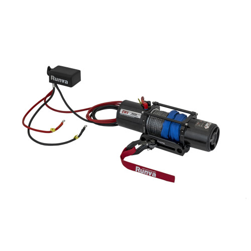 Лебёдка автомобильная электрическая 12V Runva 6000 lbs 2722 кг (синтетический трос)