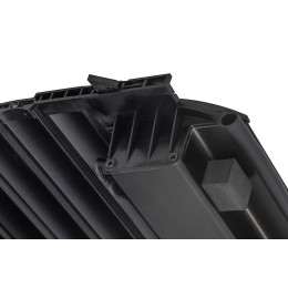 Крышка кузова РИФ для Toyota Hilux 2005-2014, роллета раздвижная, алюминиевая, черная