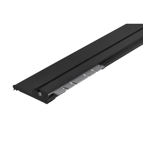 Крышка кузова РИФ для Toyota Hilux 2005-2014, роллета раздвижная, алюминиевая, черная