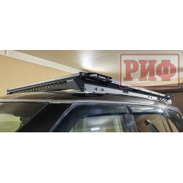 Багажник экспедиционный (платформа) алюминиевый РИФ 1300x2080 мм для Nissan Patrol Y62 (с крепежом)