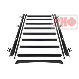 Багажник экспедиционный (платформа) алюминиевый РИФ 1300x2080 мм для Nissan Patrol Y62 (с крепежом)