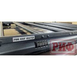 Багажник экспедиционный (платформа) алюминиевый РИФ 1300x2080 мм для Nissan Patrol Y62 (с крепежом)