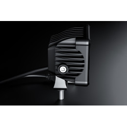 Светодиодные фары дальнего света AURORA 76x76 мм 30W с RGB подсветкой