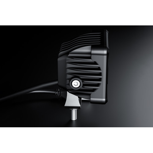 Светодиодные фары дальнего света AURORA 76x76 мм 30W с RGB подсветкой