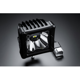 Светодиодные фары дальнего света AURORA 76x76 мм 30W с RGB подсветкой