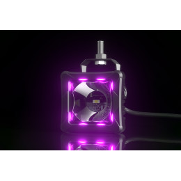 Светодиодные фары дальнего света AURORA 76x76 мм 30W с RGB подсветкой