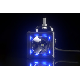 Светодиодные фары дальнего света AURORA 76x76 мм 30W с RGB подсветкой