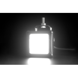 Светодиодные фары дальнего света AURORA 76x76 мм 30W с RGB подсветкой