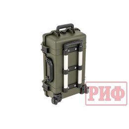 Кейс защитный ударопрочный РИФ 530х355х255 мм на колесах с телескопической ручкой IP67 (Хаки)