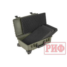 Кейс защитный ударопрочный РИФ 530х355х255 мм на колесах с телескопической ручкой IP67 (Хаки)