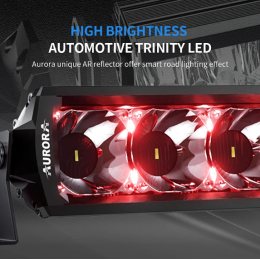 Светодиодная фара дальнего света AURORA 1016 мм 300W LED с RGB подсветкой