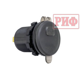 Розетка USB QC 3.0 с вольтметром,  34x37х54