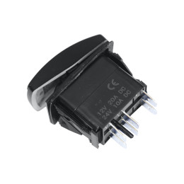 Переключатель (ВКЛ)/ВЫКЛ/(ВКЛ), белый, ВВЕРХ-ВНИЗ